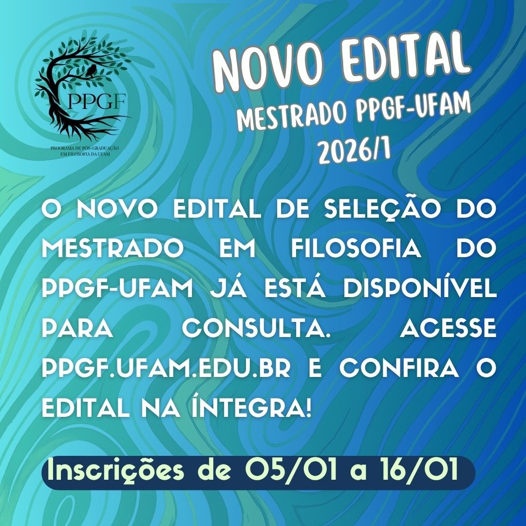 Processo seletivo para o Mestrado do PPGF 2026/1